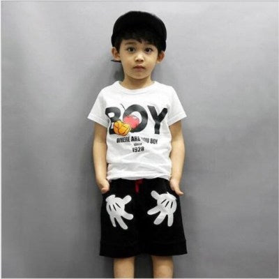 Conjunto de Manga Corta de Mickey Mouse para Niños
