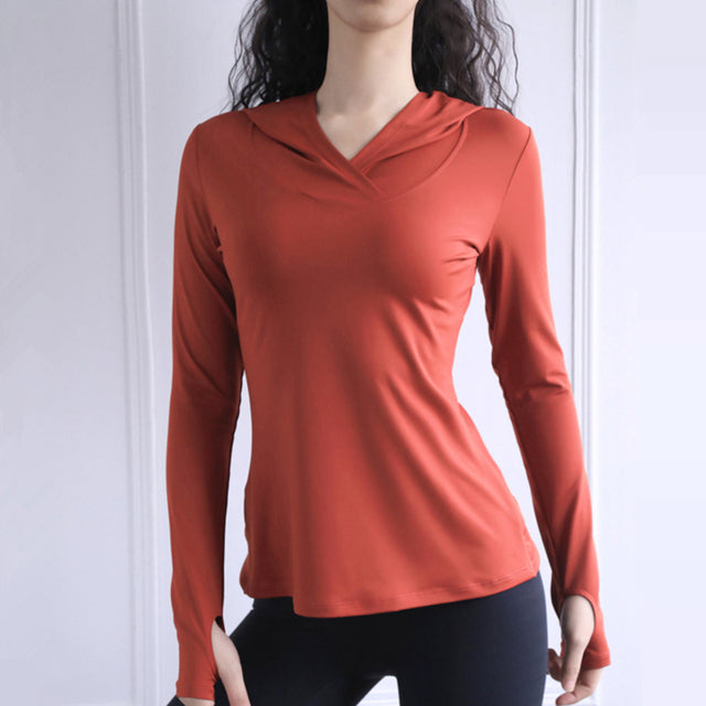 Sudadera de Yoga Transpirable de Manga Larga para Mujer