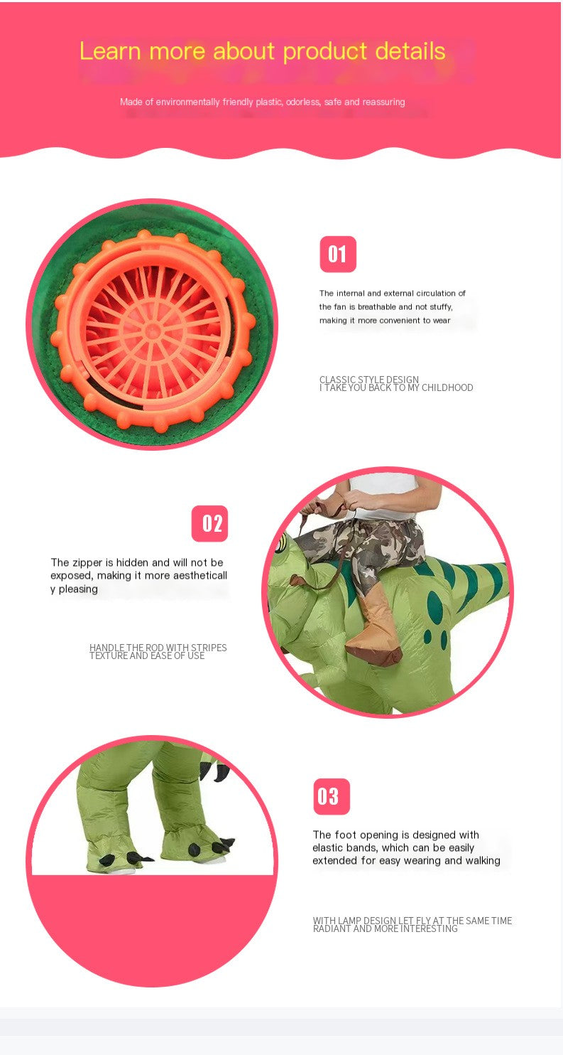 Disfraz Inflable de T-Rex para Niños