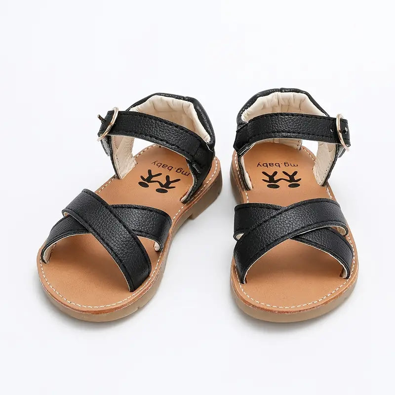 Sandalias de Cuero Elegantes y Duraderas para Bebés y Niños
