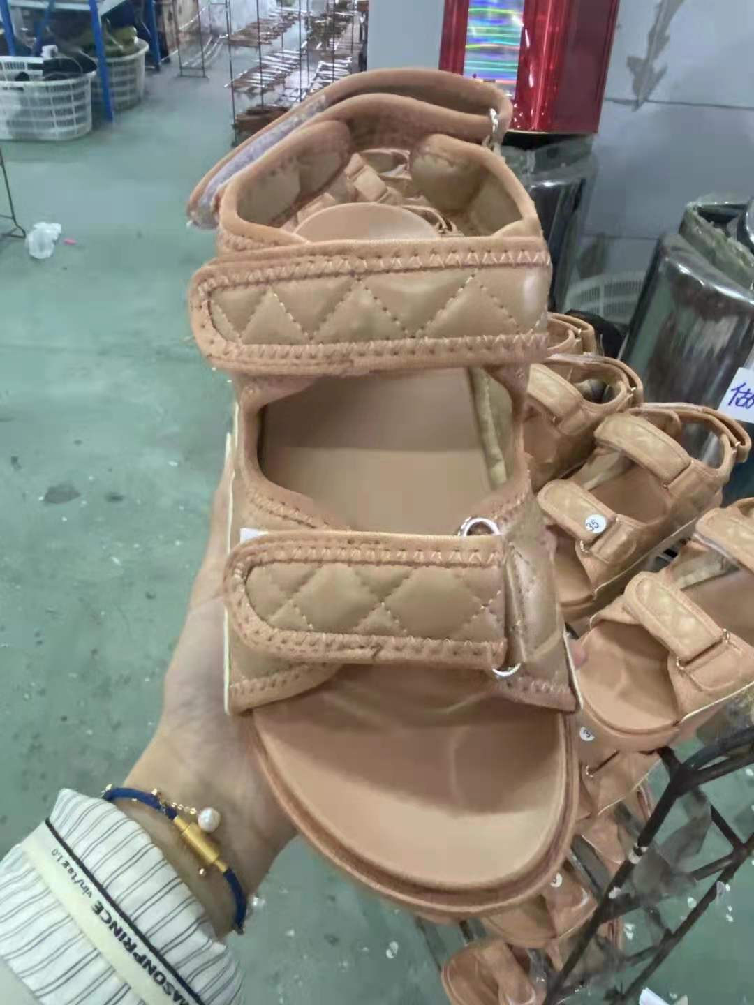 Sandalias Planas Casuales con Velcro Estilo Romano para Mujer