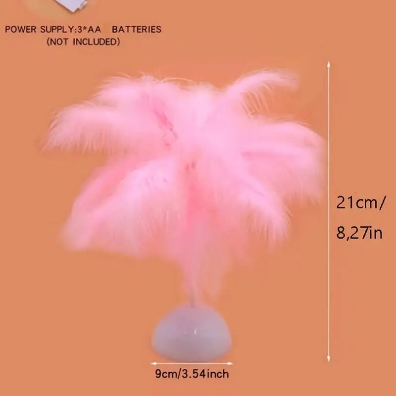 Luces Románticas de Plumas para Dormitorio y Mesa de Comedor