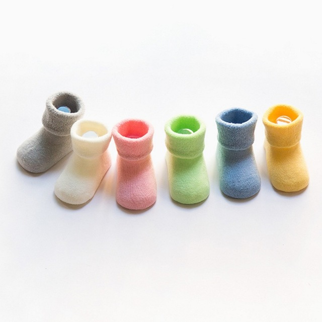 Calcetines de Algodón Gruesos para Bebé - Otoño e Invierno