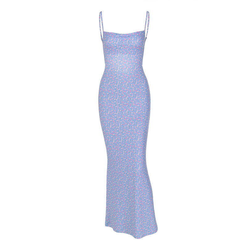 Vestido de Verano Floral con Espalda Descubierta para Mujer - Estilo Europeo