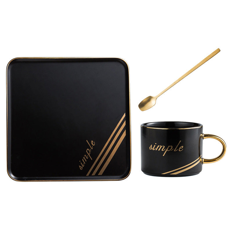 Set de Taza de Café de Cerámica Creativa Estilo Nórdico