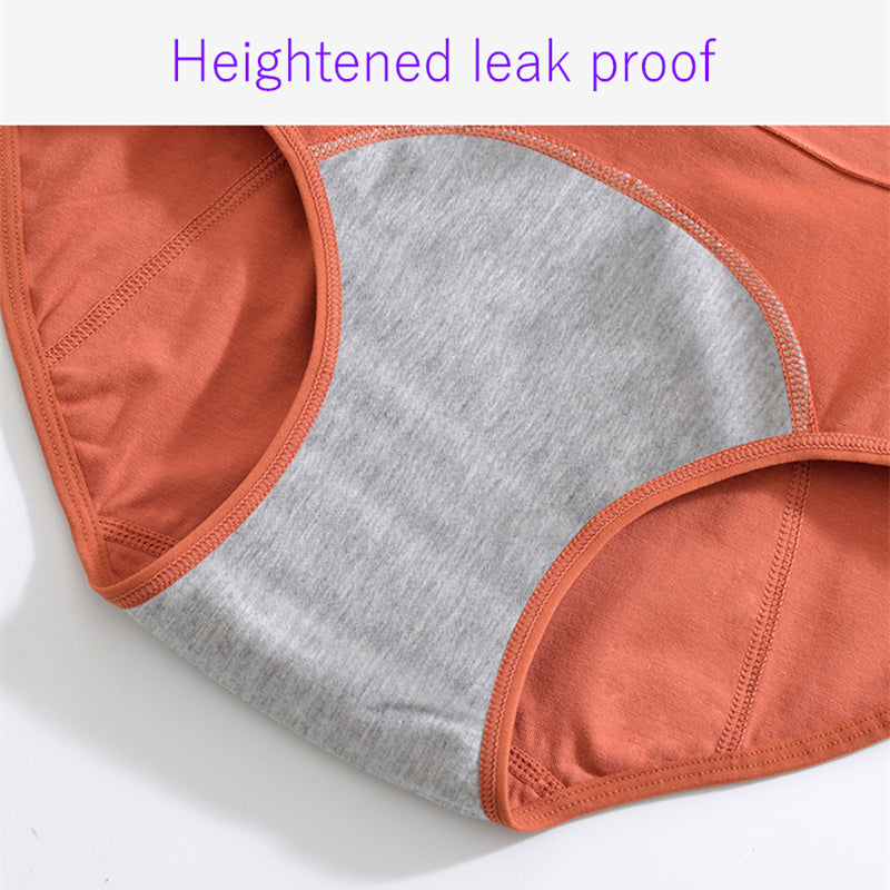 Ropa Interior Menstrual de Algodón Cintura Alta Antifugas para Mujer