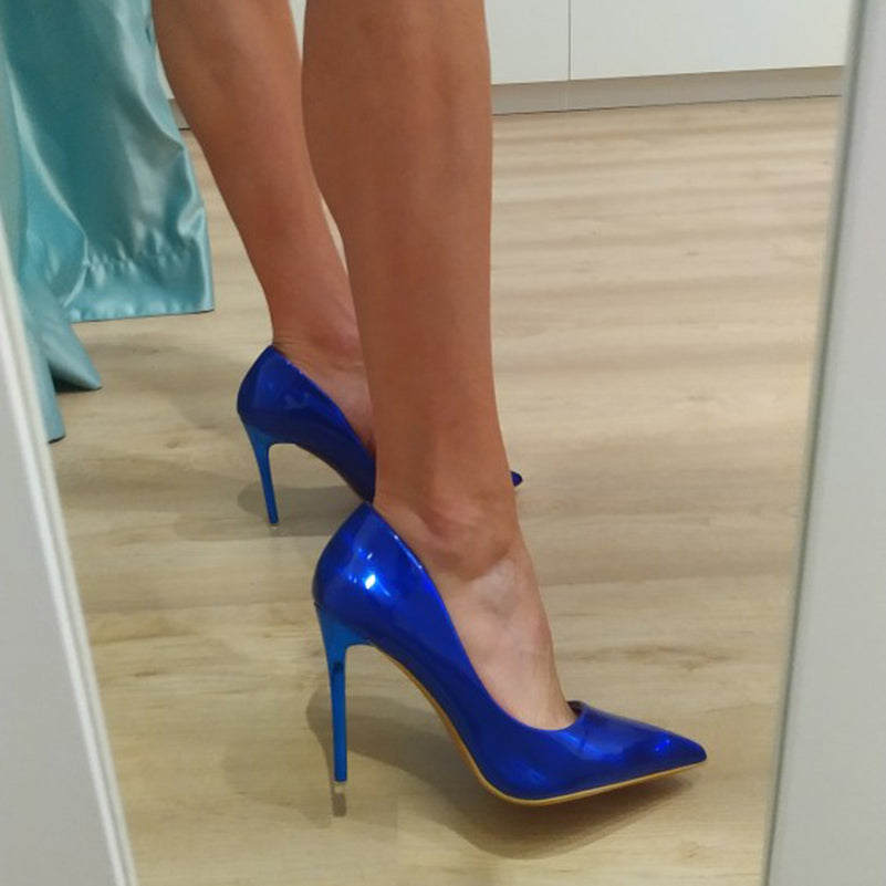 Tacones Altos Estilo Europeo y Americano con Diseño Calado