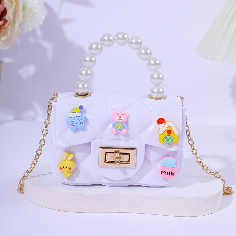 Mini Bolso Bandolera de Gelatina Hecho a Mano para Niños